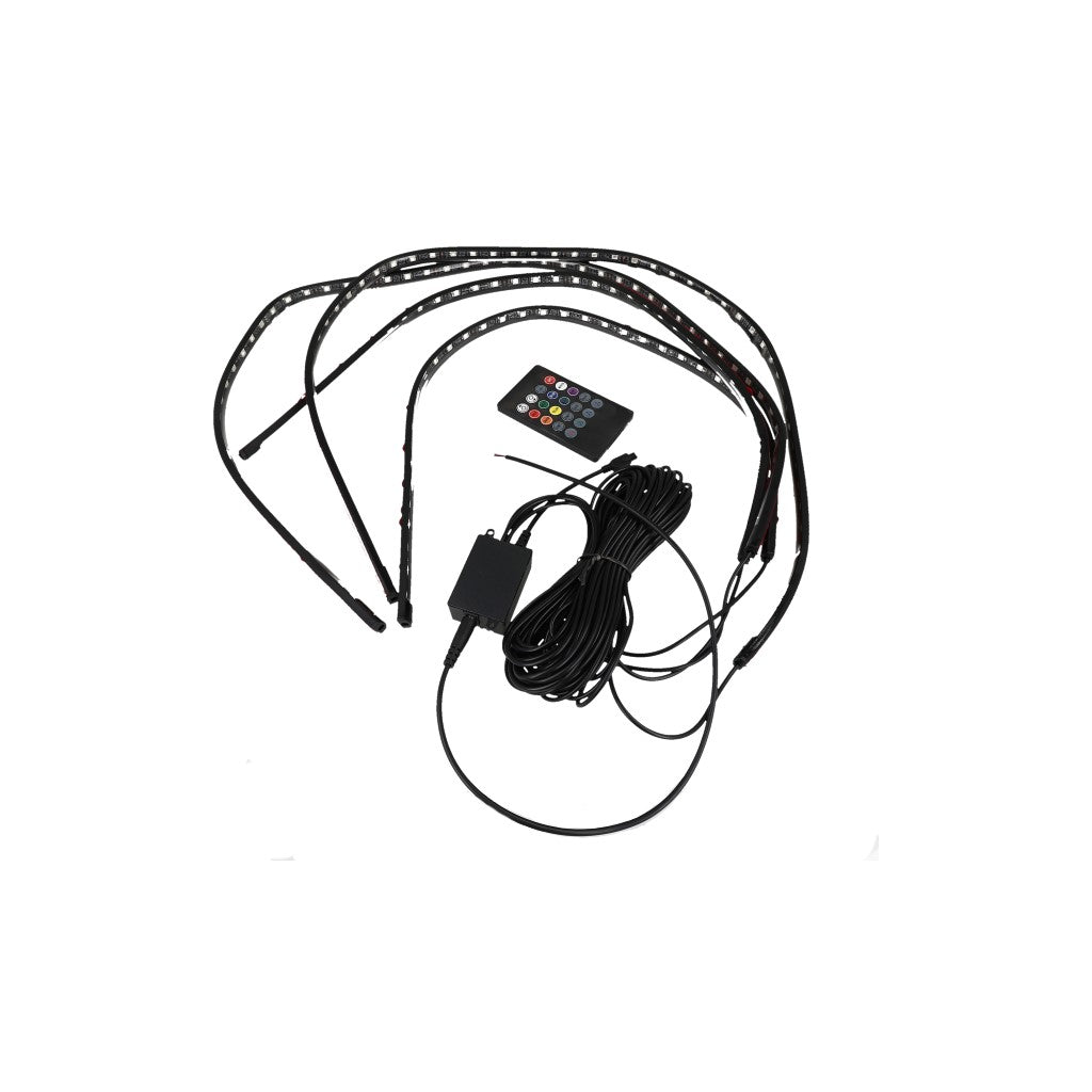 car charsis flexible LED underbody remote/app control rgb neon lights ambient 90 cm