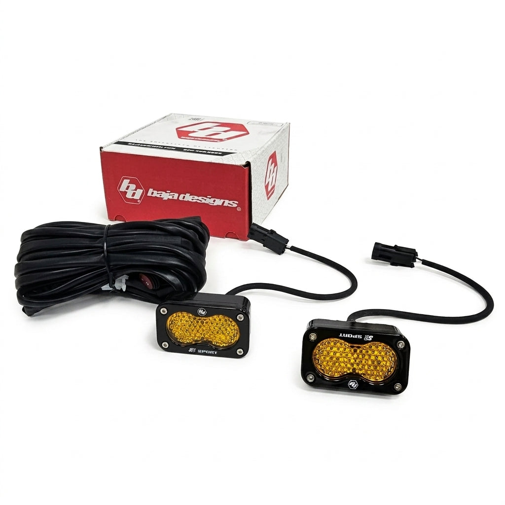 S2 Sport LED Lights con lentes ámbar para vehiculos
