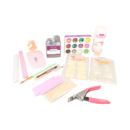 Kit para manicura con unas postizas y mas aparato de luz UV