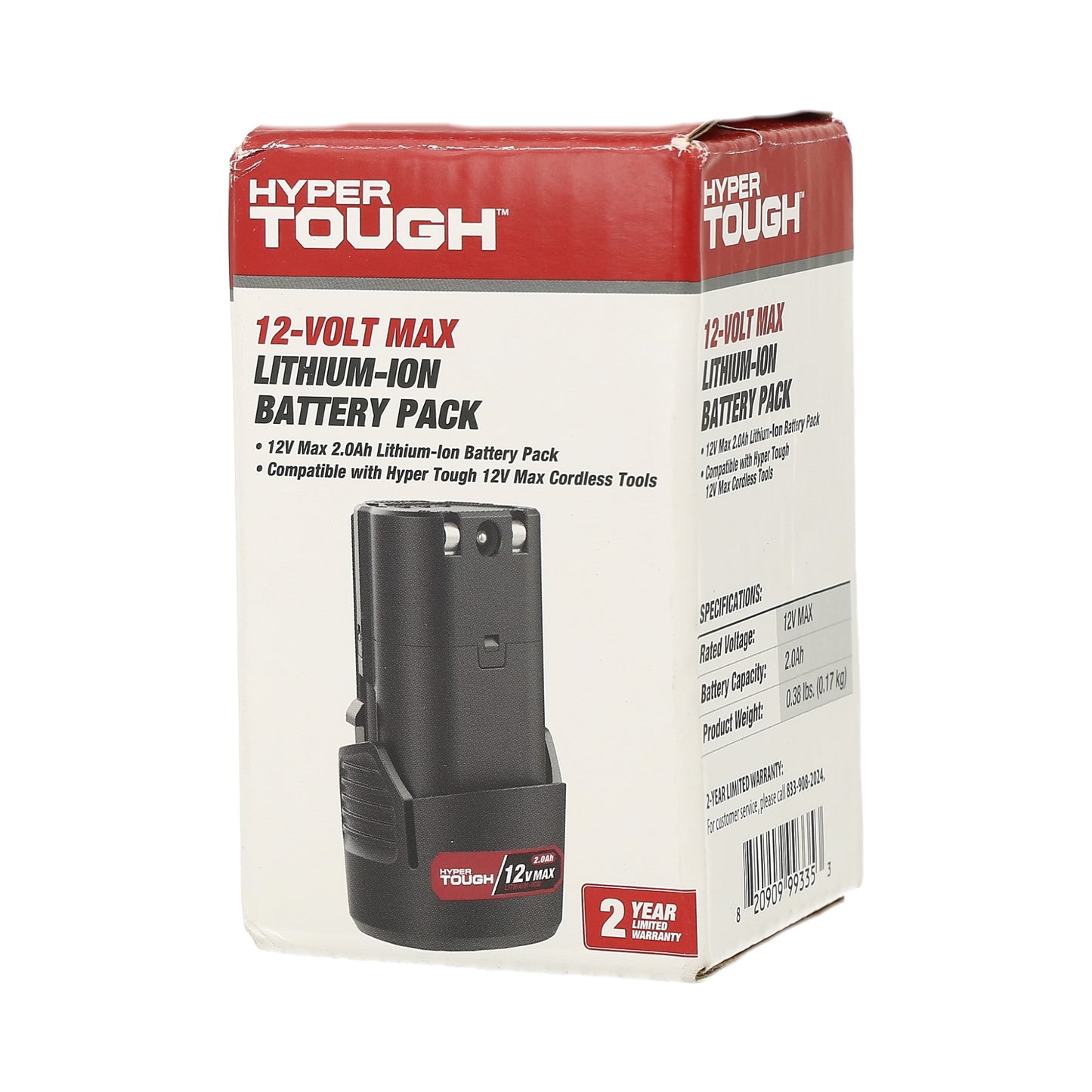 paquete de batería de iones de litio recargable Hyper Tough 12V Max 2.0Ah,