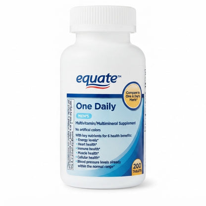 Suplemento multivitamínico y multimineral formulado para hombres de 200 tabletas.