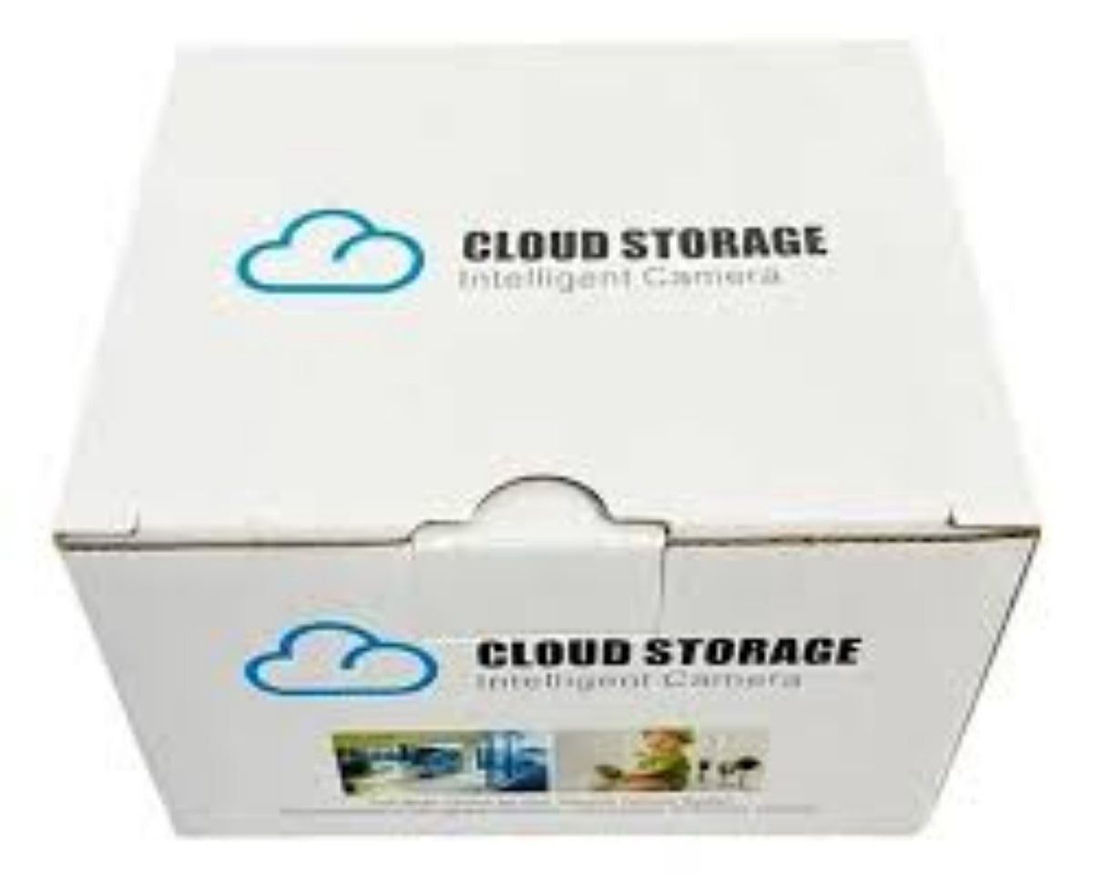 Caja de almacenamiento para cámara inteligente de seguridad.