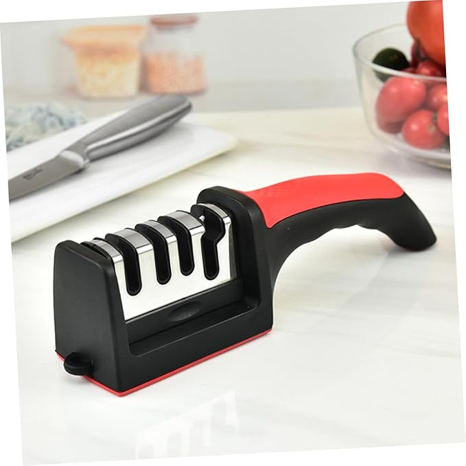 Afilador de cuchillos, sacapuntas portátil para cuchillas de cocina.