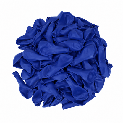 Paquete de 50 Globos Color Azul para Decoración de Fiestas.