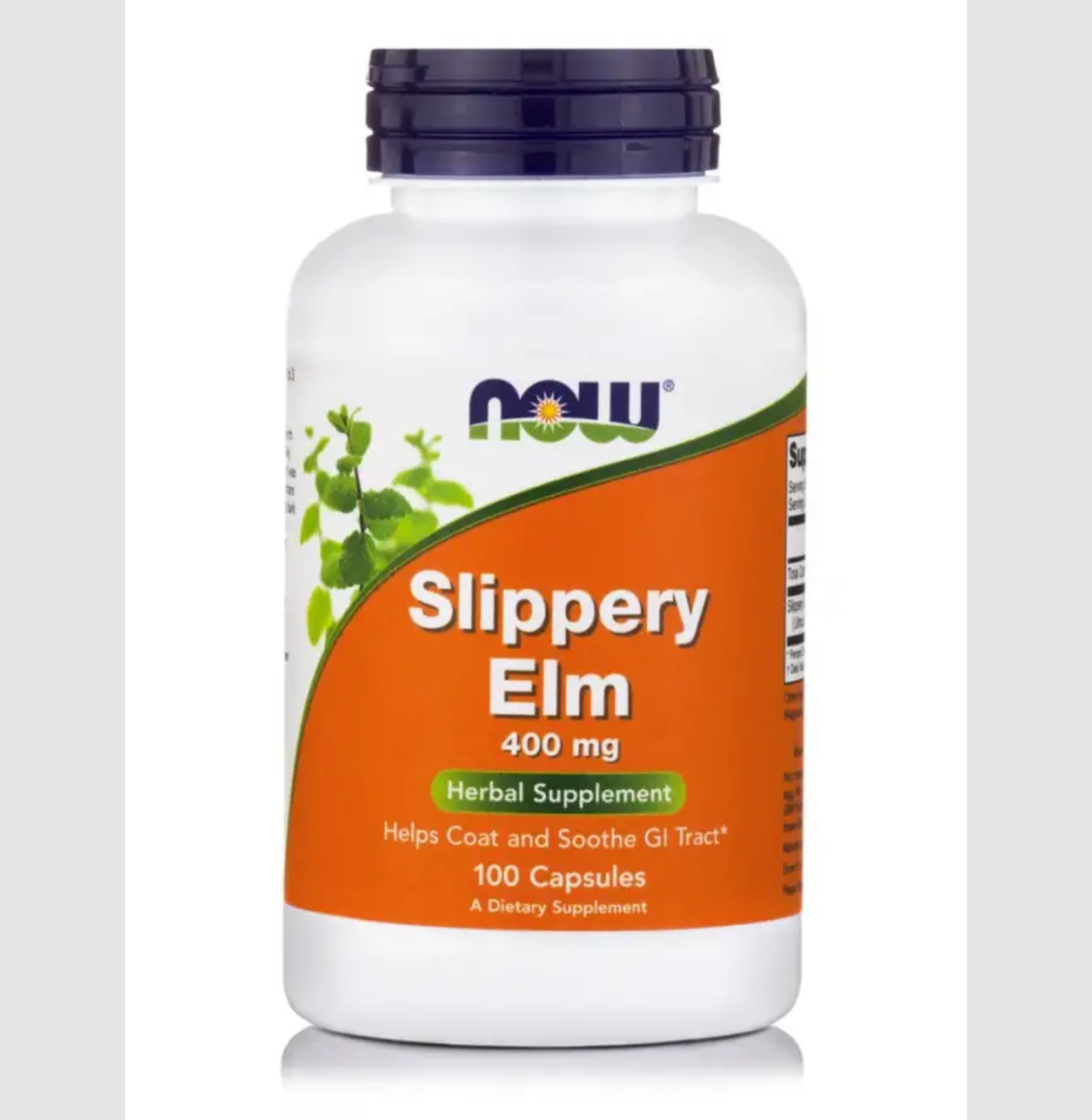 Now Foods Slippery Elm 400mg, 100caps