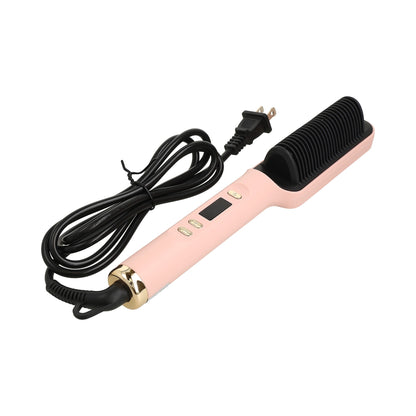 Cepillo alisador eléctrico, rosa.