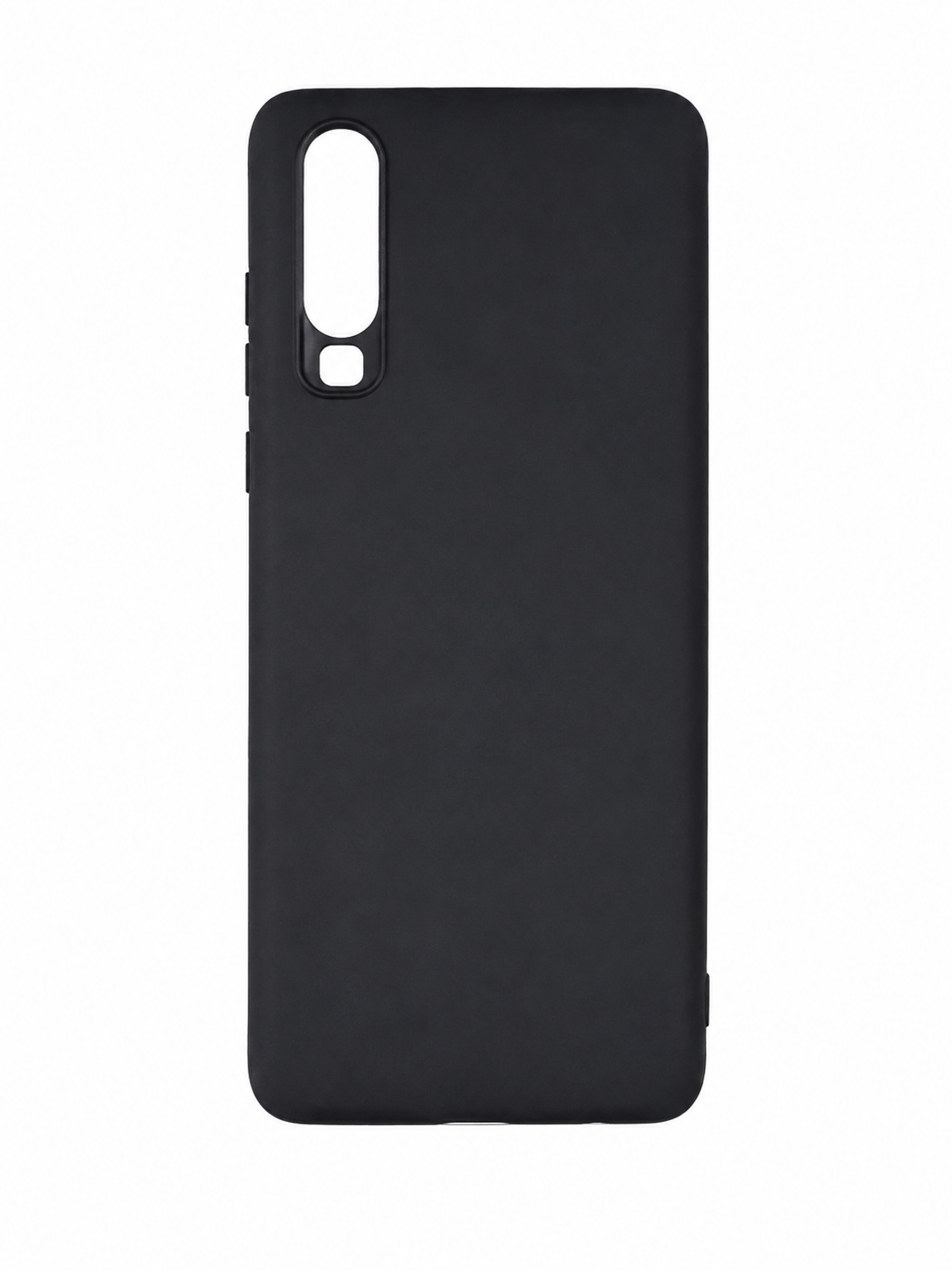 Funda protectora de silicona negra para Huawei P30 Pro.