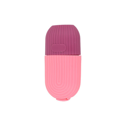 Rodillo de hielo Exotic Mall para masaje facial y ocular, rosa/morado
