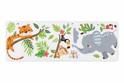Tapete Infantil Antideslizante con Diseño de Animales de la Selva.