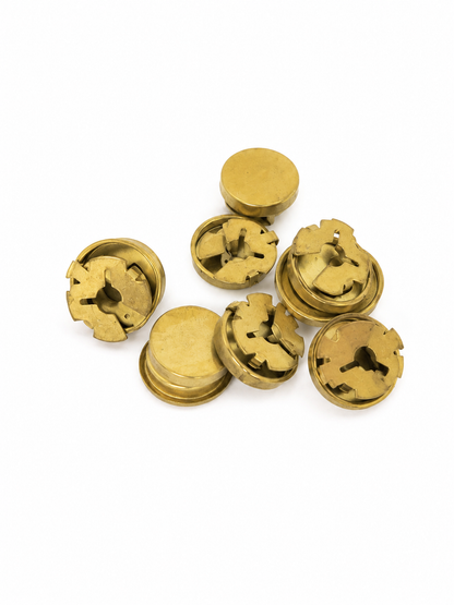Juego de Broches Metálicos de Cierre para Manualidades Color Dorado.