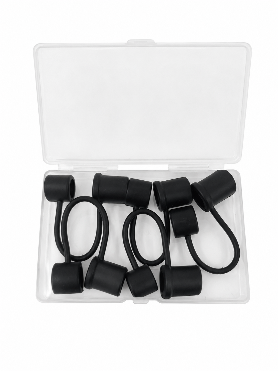 Sujetadores de Silicona para Tapas de Vasos y Botellas Reutilizables.