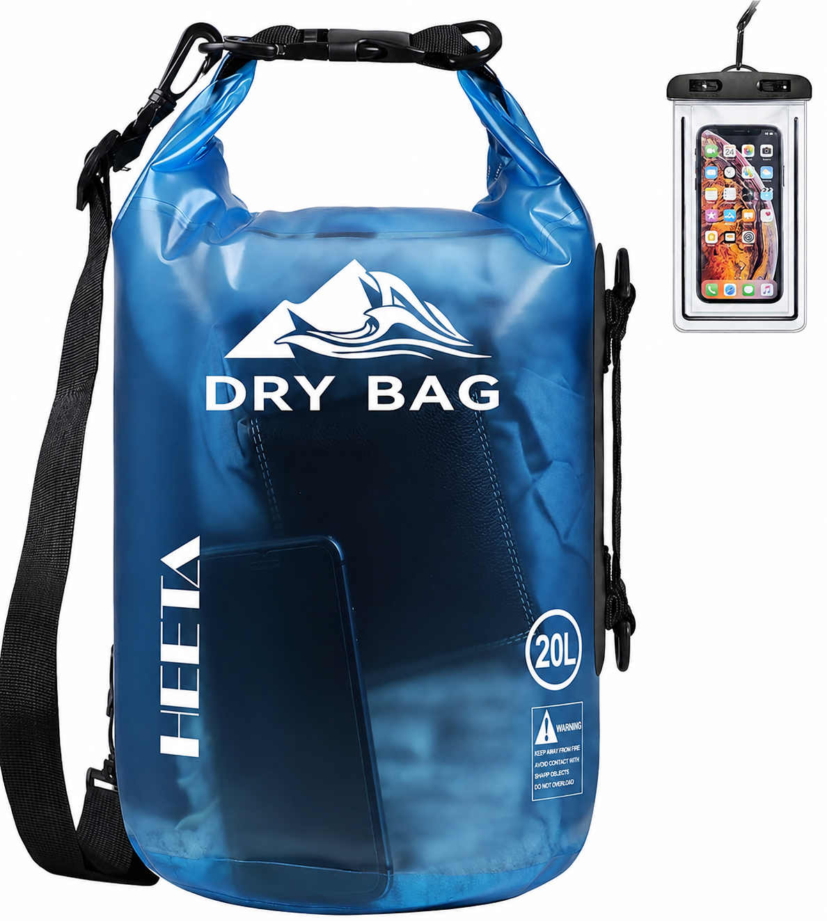 Bolsa Impermeable 20L Color Azul.