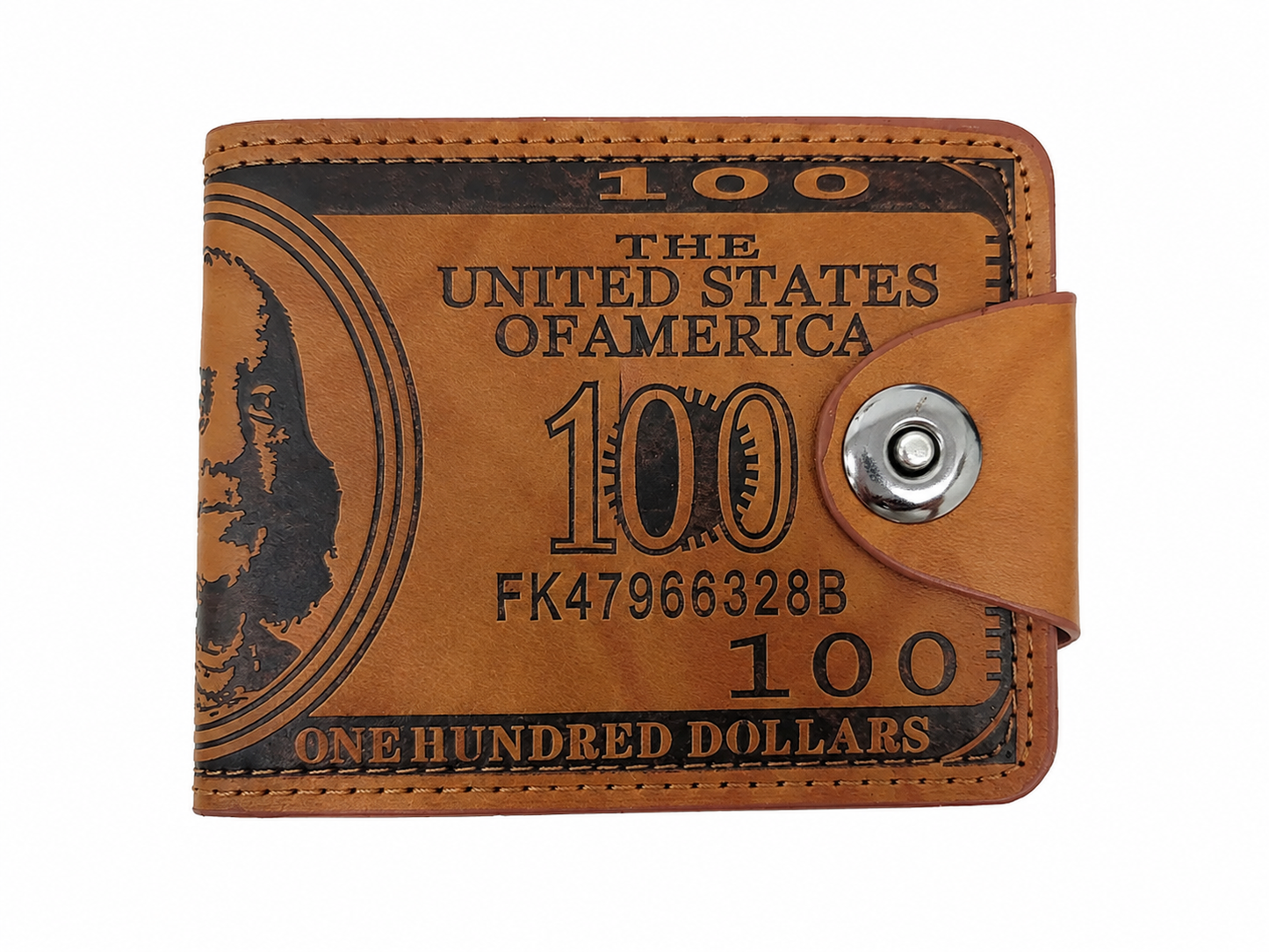 Cartera Billetera para Hombre Diseño Billete de 100 Dólares.