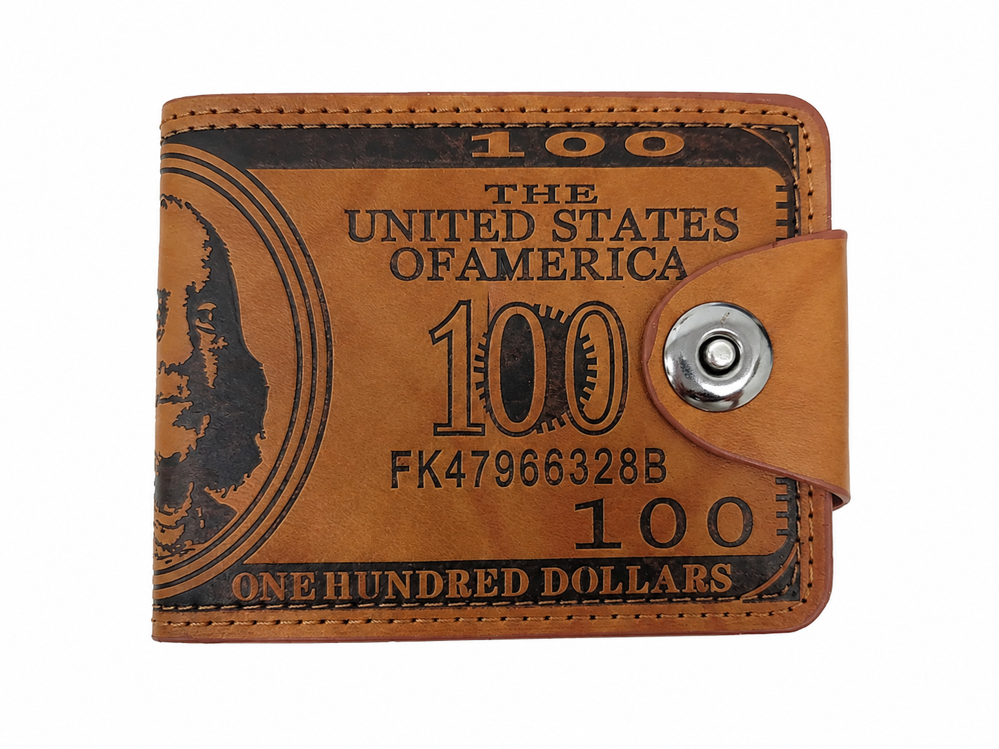 Cartera Billetera para Hombre Diseño Billete de 100 Dólares.