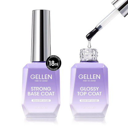 Pack de dos base de gel de 18 m,el  producto está diseñado para ser curado bajo luz UV/LED.