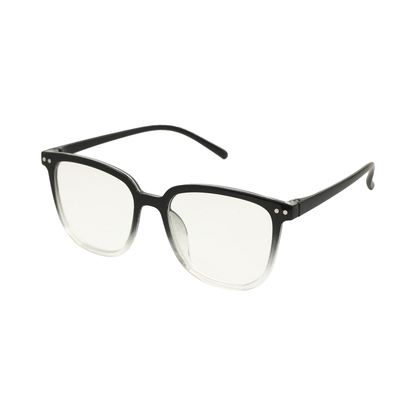 Gafas transparentes.