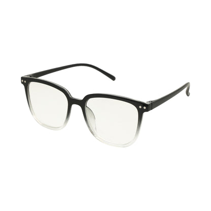 Gafas transparentes.