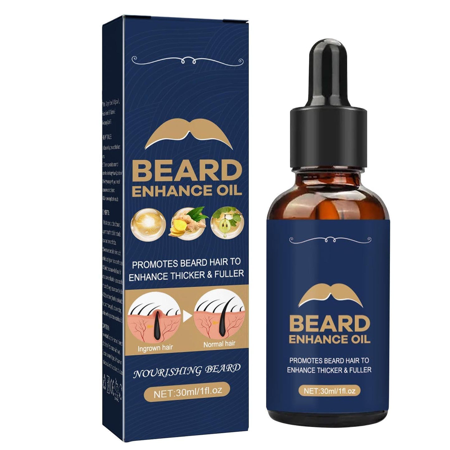 Aceite cosmético formulado para el cuidado, hidratación y estimulación del crecimiento de la barba.