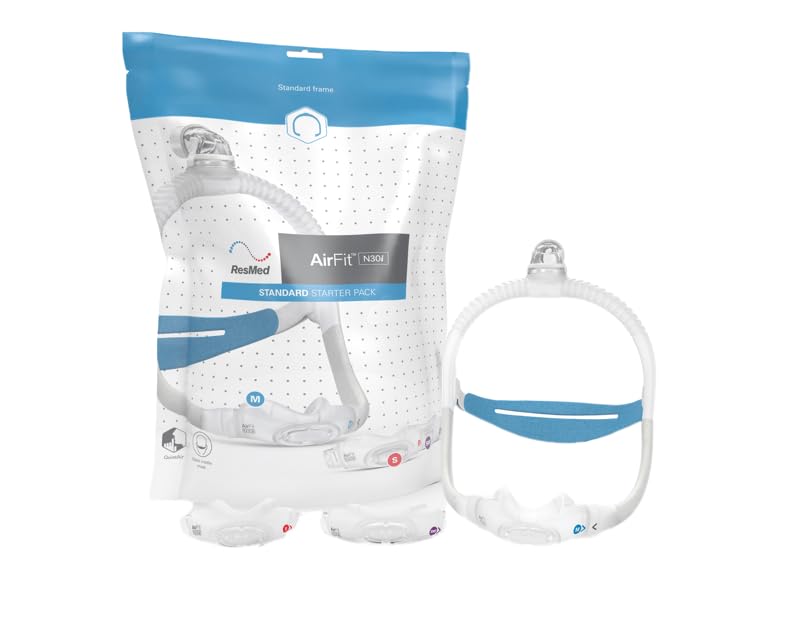 Paquete inicial para mascarilla CPAP de almohadilla nasal.