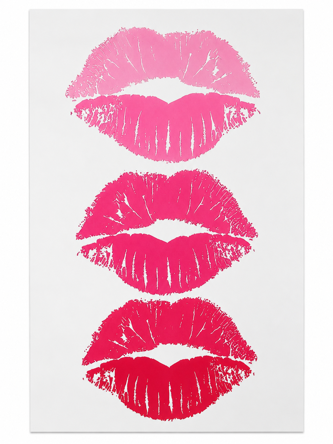 Póster Decorativo de Labios Rosados 50 x 70 cm.