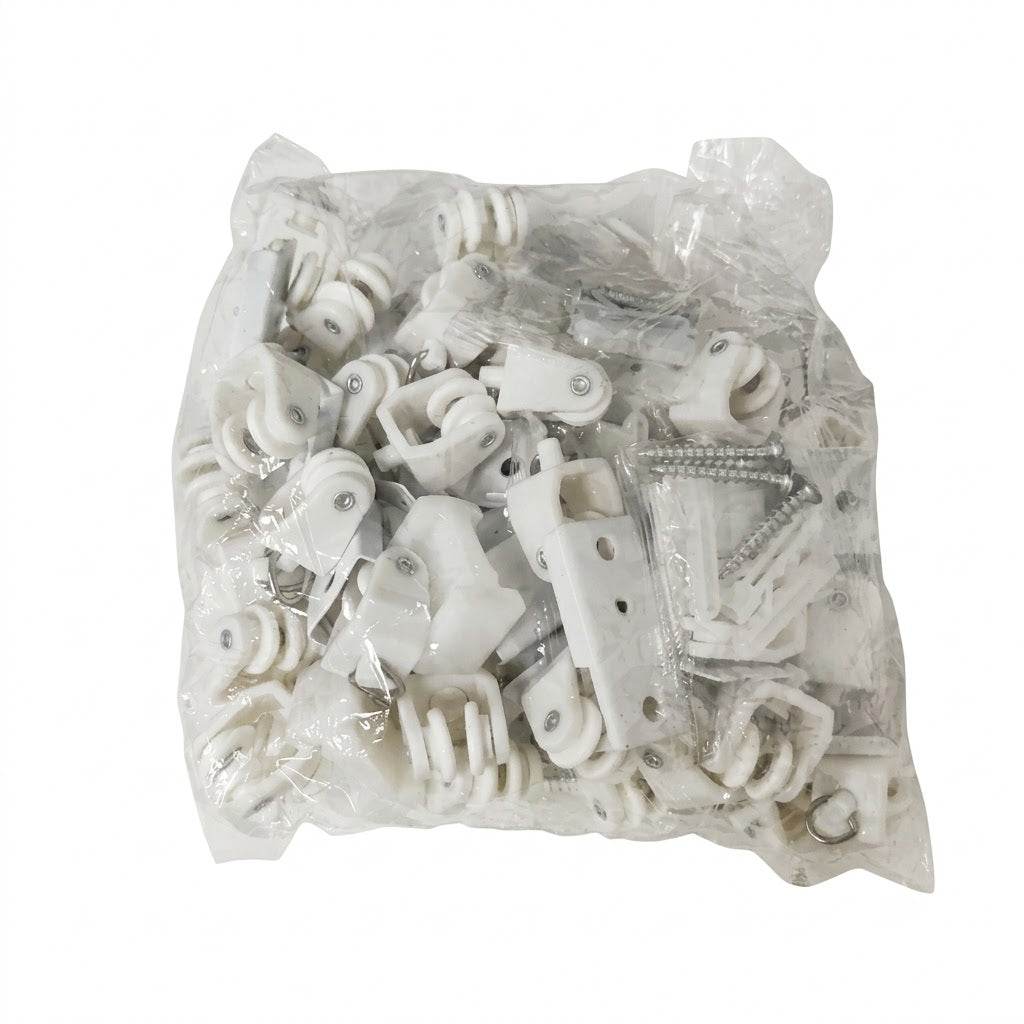 Rodillos deslizantes blancos.