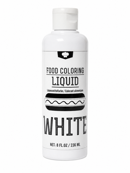 Colorante Alimentario Líquido Blanco para Repostería y Decoración de Postres.