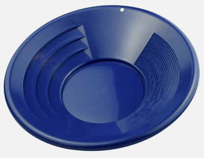 Batana para buscar oro azul de 14" con doble ranura, ranuras profundas de 3" x 1/4".