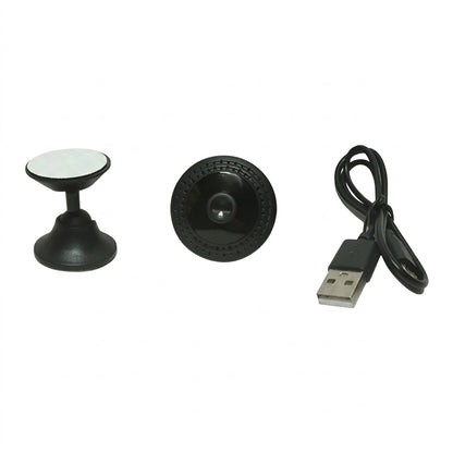 Kit de mini cámara de seguridad WiFi HD que incluye un soporte magnético y un cable USB