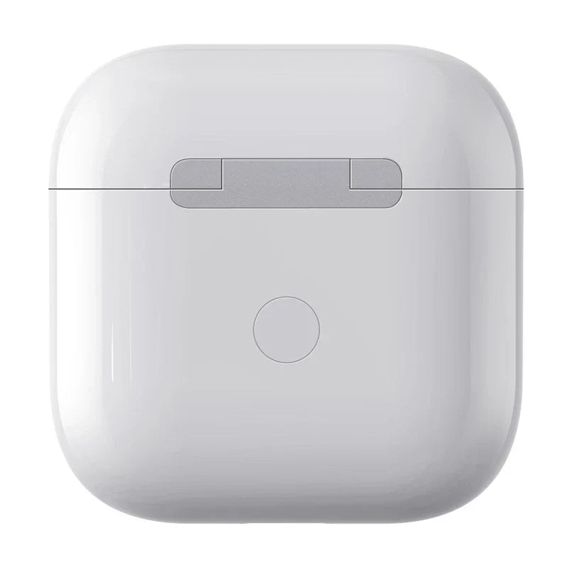 Auriculares inalámbricos, presenta un botón físico central para el emparejamiento Bluetooth.