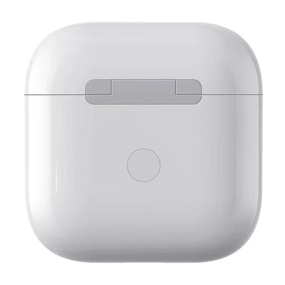Auriculares inalámbricos, presenta un botón físico central para el emparejamiento Bluetooth.