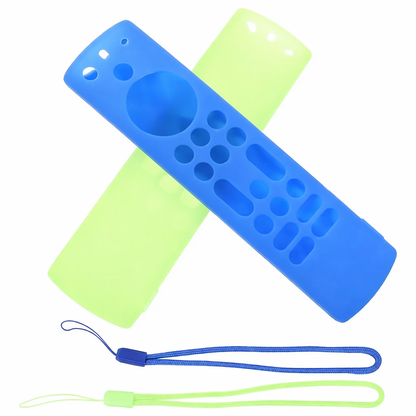 Pack de 2 fundas protectoras de silicona para control remoto,  para mando Fire TV Stick y suelen incluir una correa de mano.