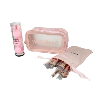 Kit de brochas y esponjas para maquillaje con bultito