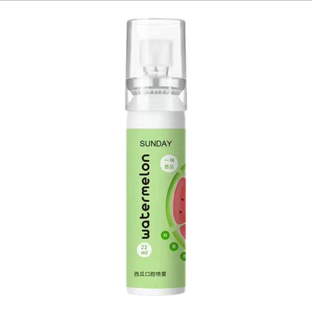 Spray refrescante bucal con sabor a sandía.