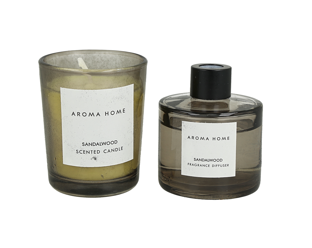 Set de productos para el hogar Aroma Home con olor a sándalo