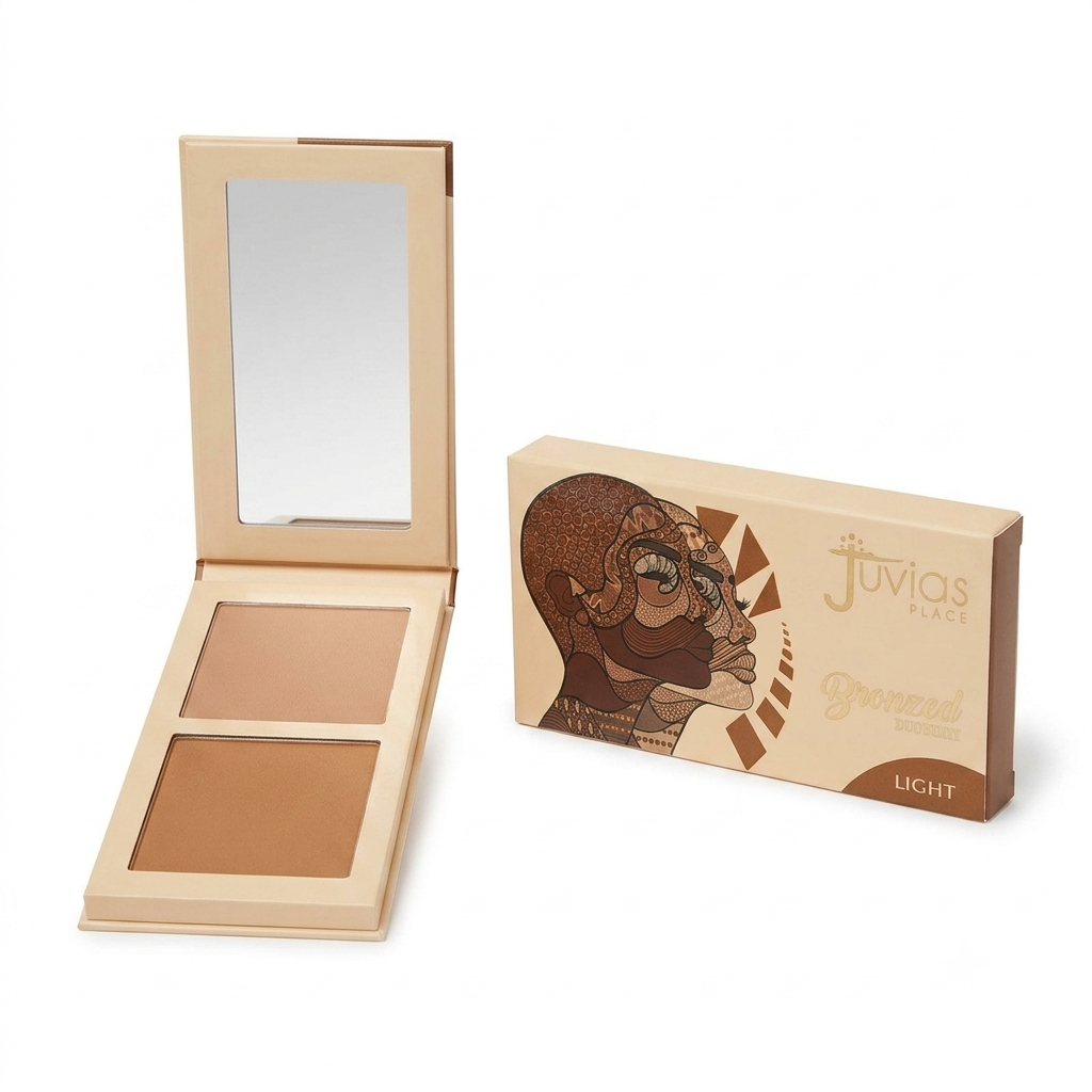 Paleta de maquillaje Bronzed Duo Bronzer en el tono Light.