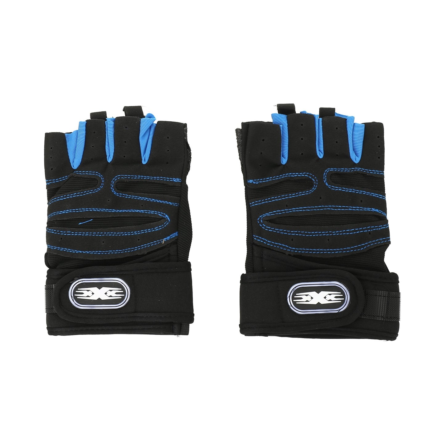 Guantillas sin dedos unisex, azul size L