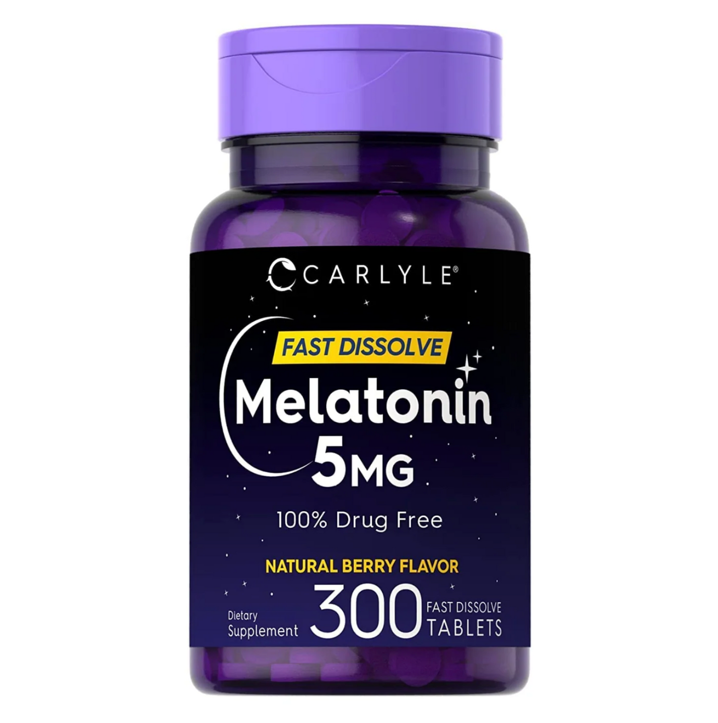 MELATONINA CARLYLE 5 MG 300 TABLETAS SUBLINGUALES SIN GMO VEGANO