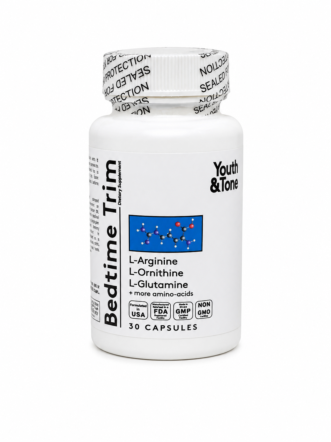 Suplemento de Aminoácidos con L-Arginina, L-Ornitina y L-Glutamina 30 Cápsulas.