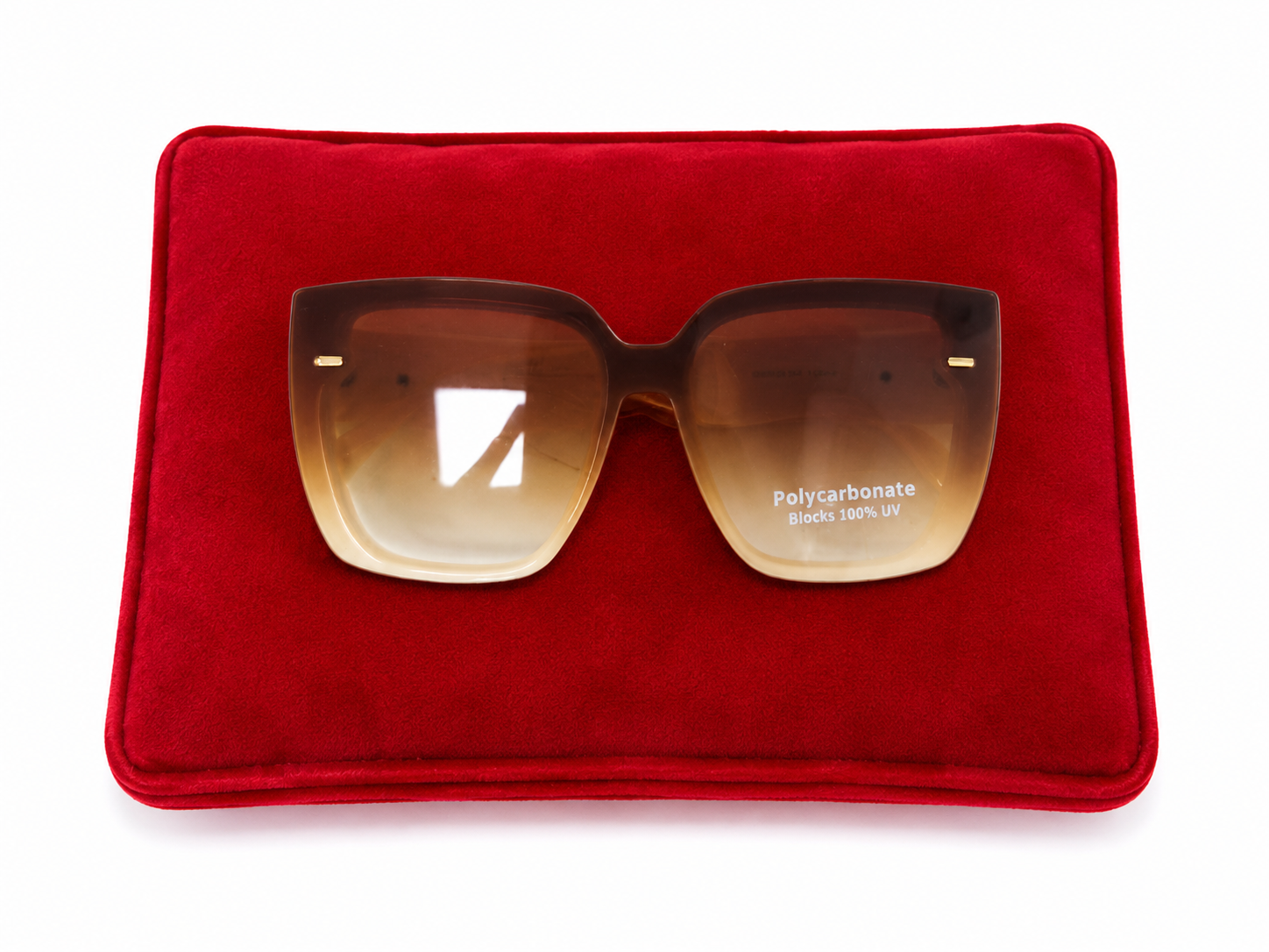 Gafas de Sol Oversize Rectangulares con Lentes Degradados Marrón.
