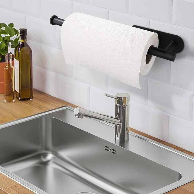 Soporte para toallas de papel de acero inoxidable resistente y duradero.