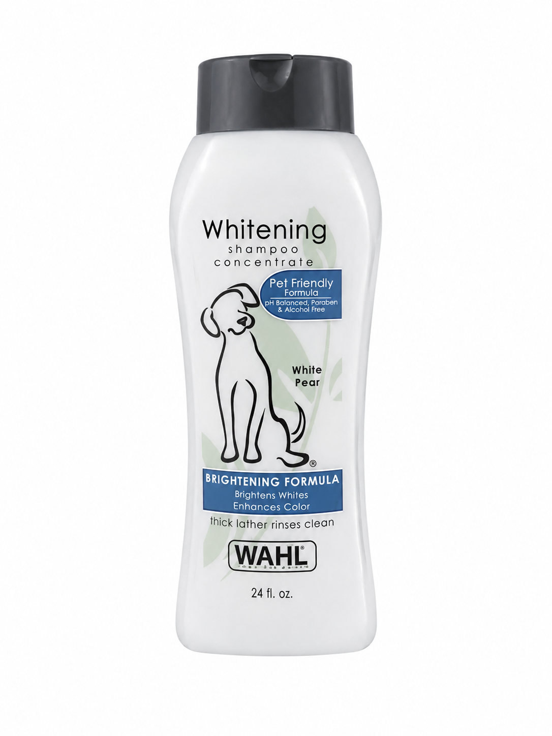 Champú blanqueador concentrado para perros con fórmula iluminada y aroma a pera blanca, 24 fl oz.