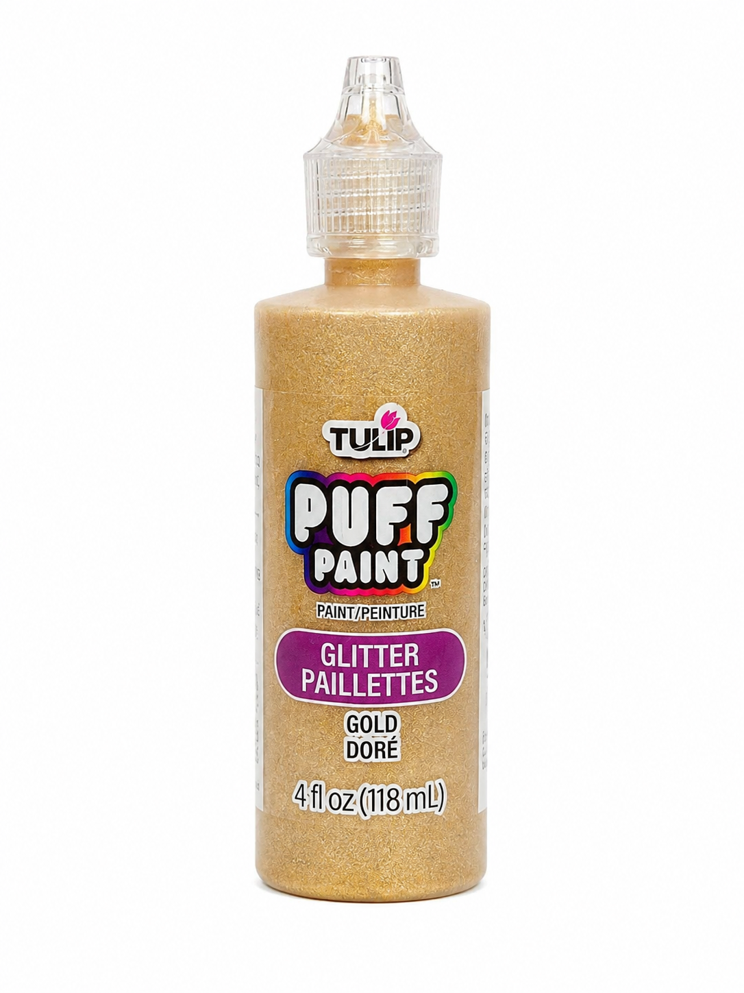 Pintura dimensional con acabado de brillo color dorado para manualidades, 4 fl oz (118 ml).