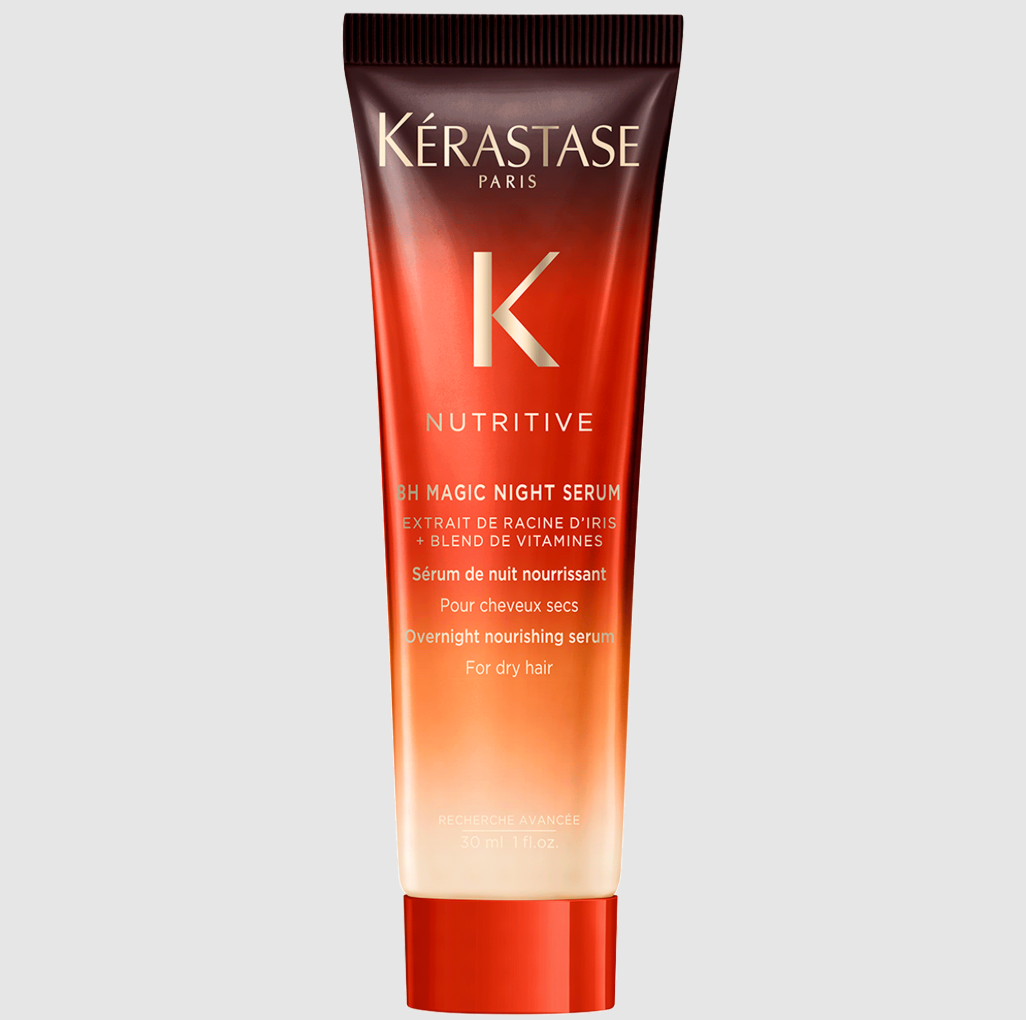 Tratamiento capilar nocturno diseñado específicamente para hidratar y regenerar el cabello seco mientras duermes.