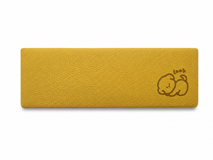 Estuche Rígido para Gafas con Acabado Texturizado Color Amarillo.