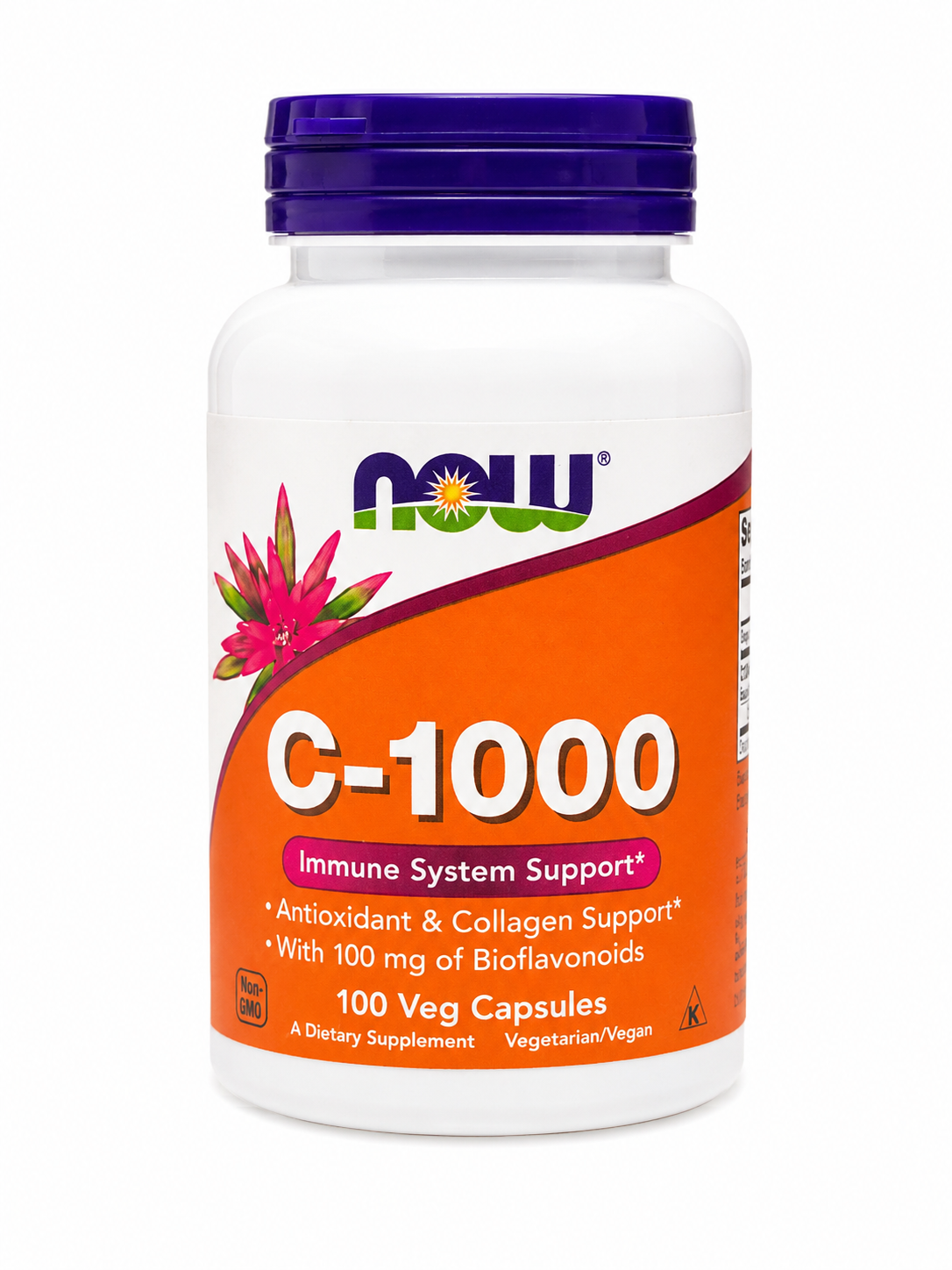 Suplemento de Vitamina C 1000 mg en Cápsulas Vegetales.