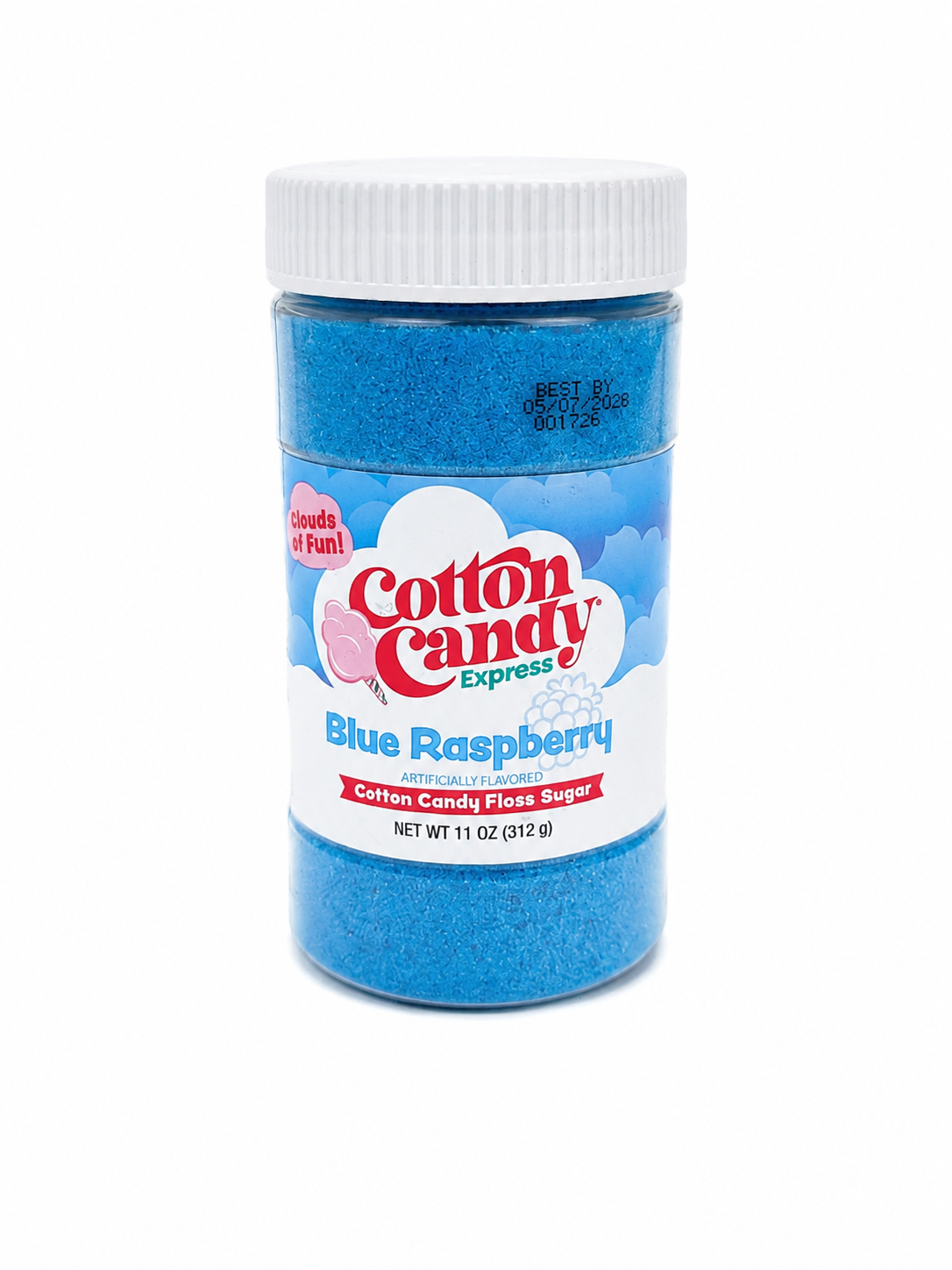 Azúcar Sabor Frambuesa Azul para Máquina de Algodón de Azúcar 11 oz.