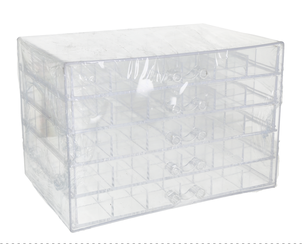 Organizadora acrílica transparente de 4 niveles