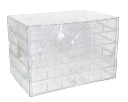 Organizadora acrílica transparente de 4 niveles