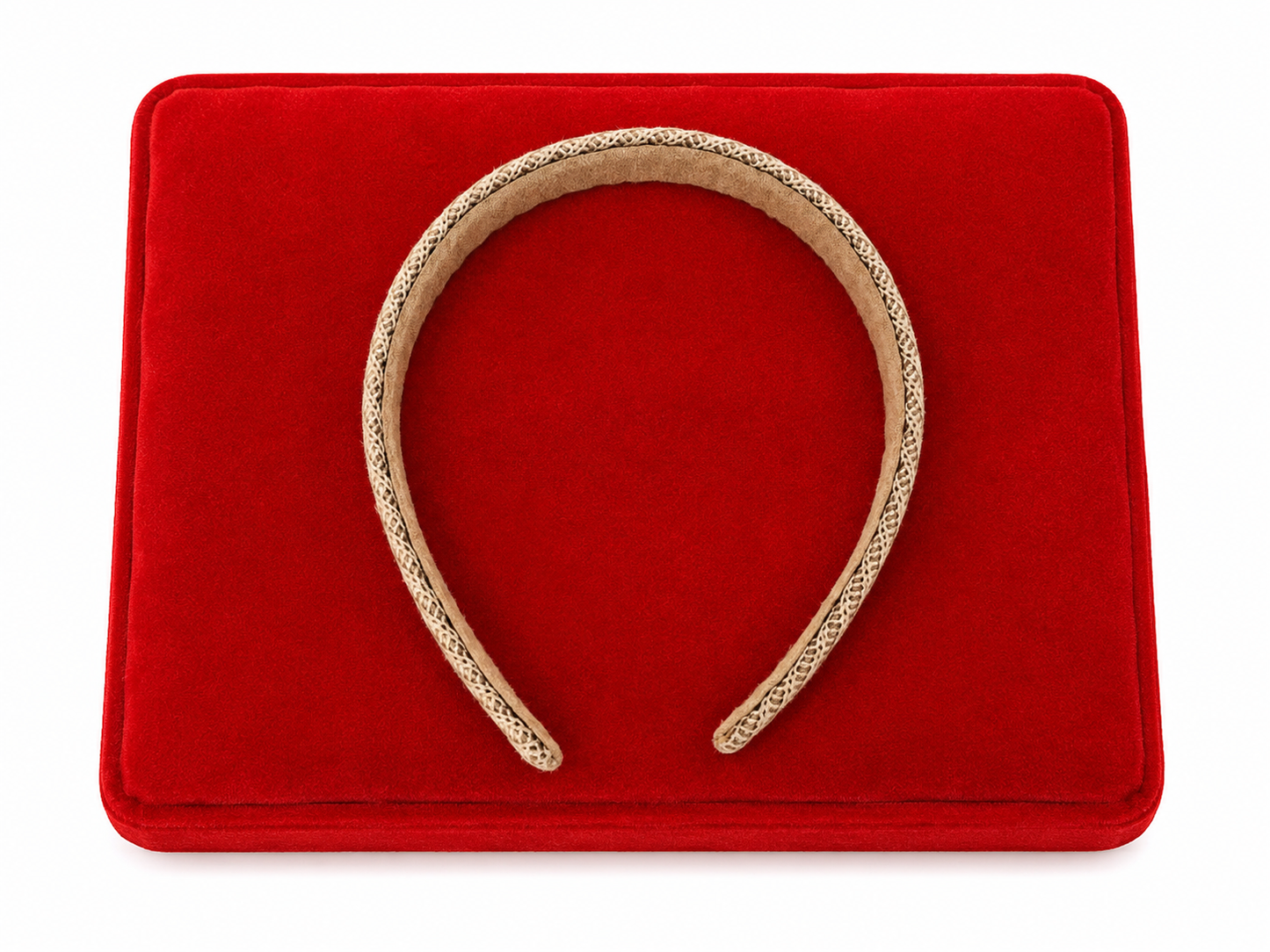 Diadema Trenzada Beige para Mujer.