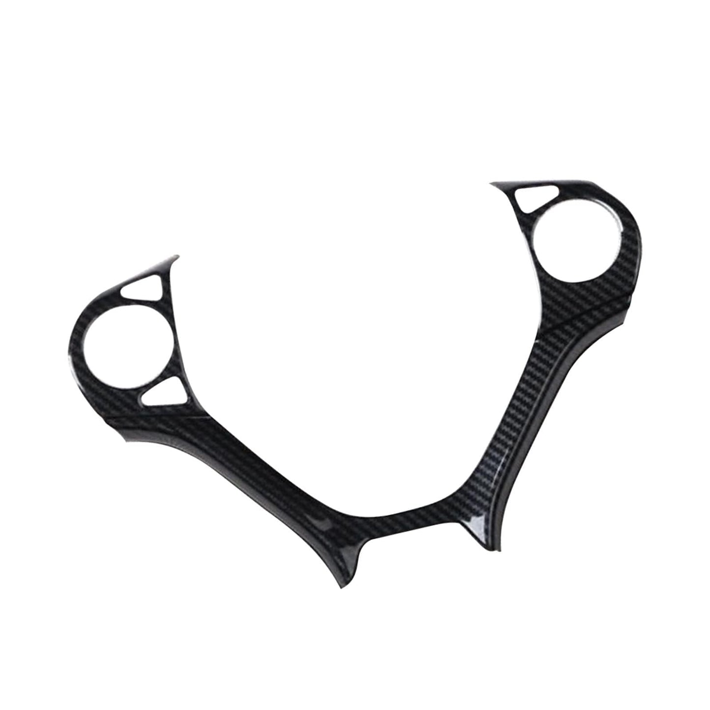 Embellecedor de marco para el volante con acabado de fibra de carbono estilo ABS, compatible con el Honda Civic de novena generación (2012-2015).